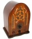Homestead Brand 1930's Wood Cased Gothic Cathedral Tube Radio