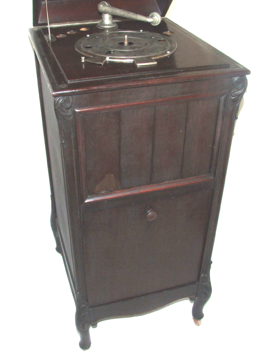 Columbia Grafonola Mahogany Floor Model Victrola Phonograph for Parts or Restoration