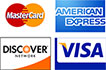 8 Track Shack™ Accepts Major Credit Cards
