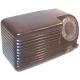 Olympic 6-501W Bakelite Cased Tube Radio with Pancake Style Grill & Slanted Dial