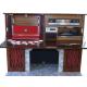 Early 1970's Phono-Sonic Fireplace / Bar Stereo & Phonograph with 8 Track Tape Player