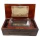 Antique Valluet et Fils 55 Note Cylinder Music Box Plays 6 Airs